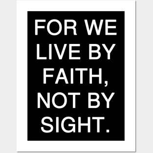 2 Corinthians 5:7 Bible Verse Text Posters and Art